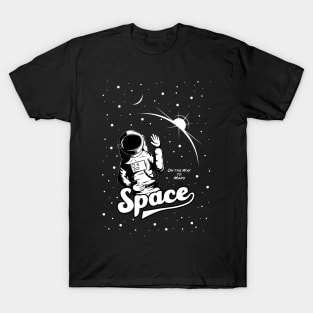 Astronaut On the Way To Mars - Space T-Shirt